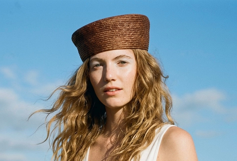 Pillbox Straw Hat