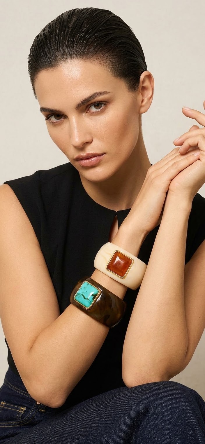 Chunky Resin Stone Bracelet