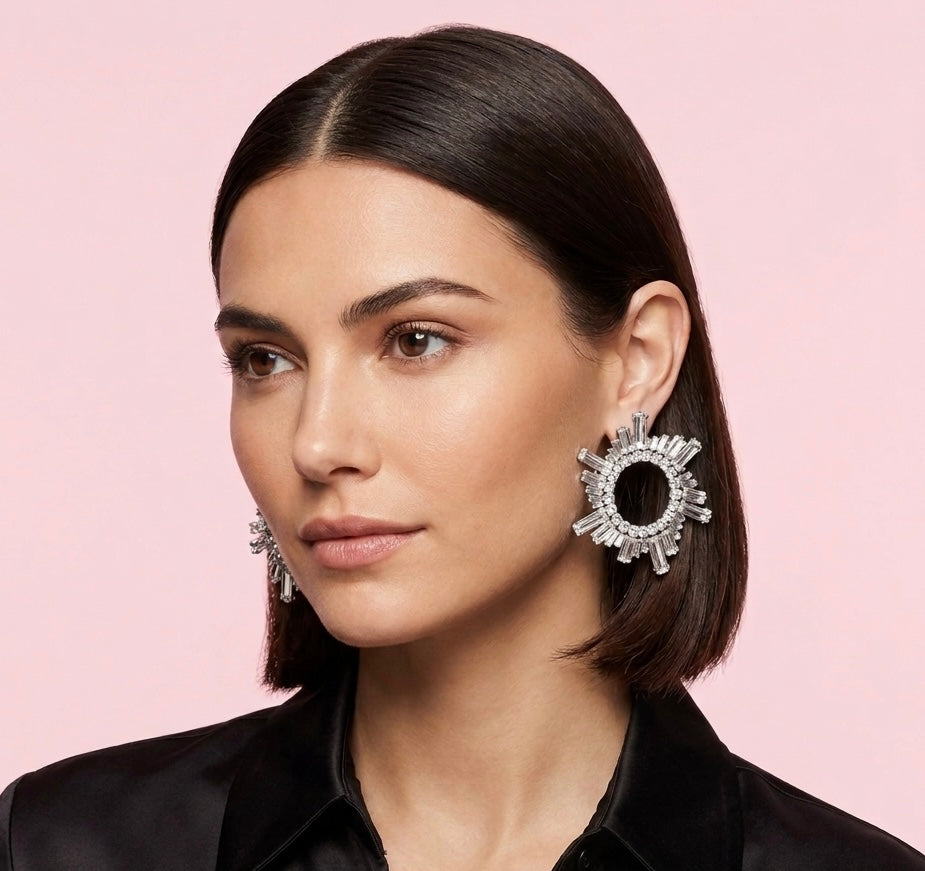 Rhinestone Sunshine Earrings