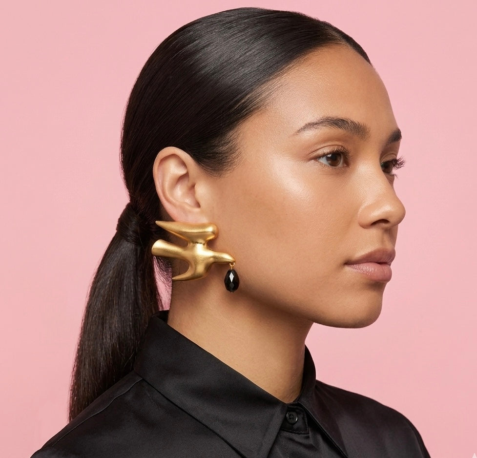 Dove Bird Stone Earrings