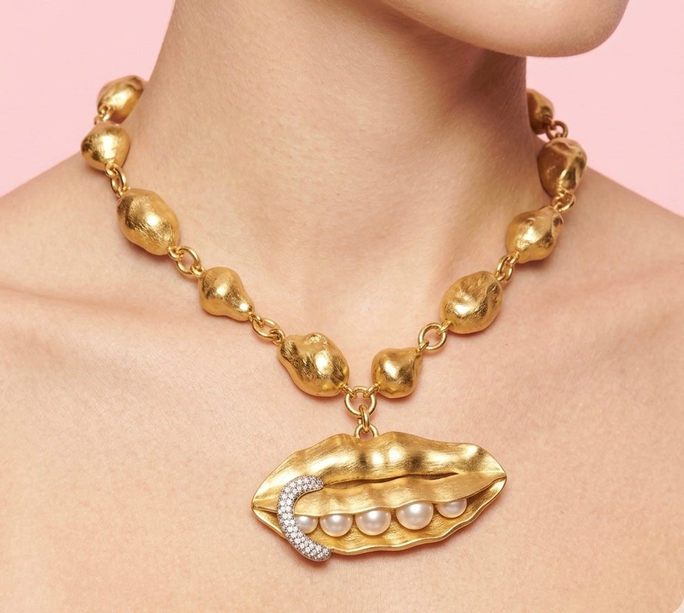 Pearl Peas Chunky Necklace