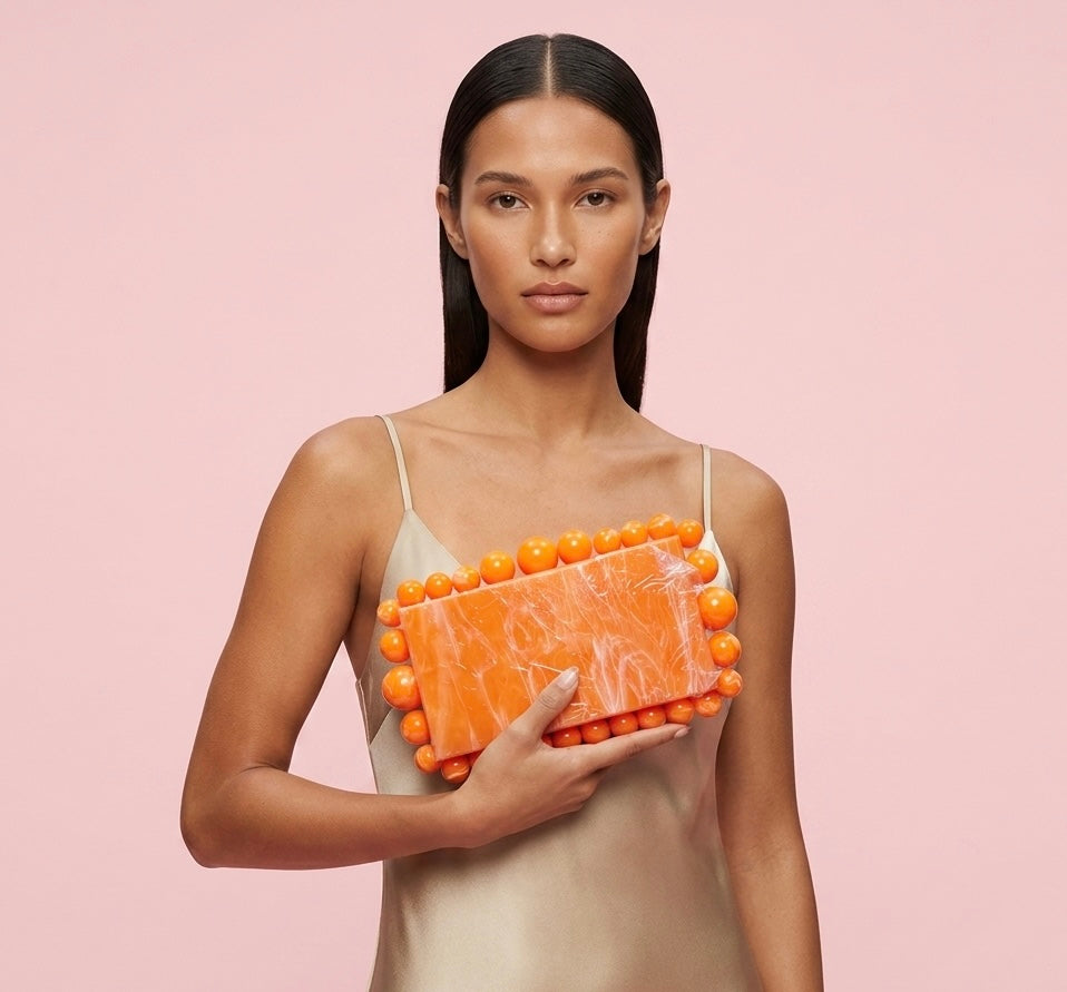 Bubbles Acrylic Clutch Bag