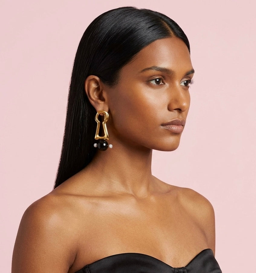 Keyhole and Ear Earrings