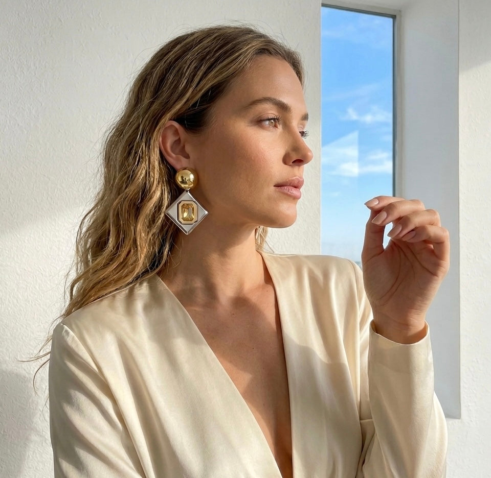 Geometric Chunky Earrings