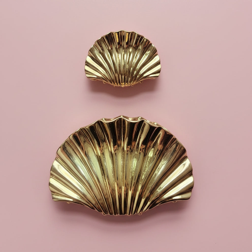 Shell Shape Hair Claw Clips