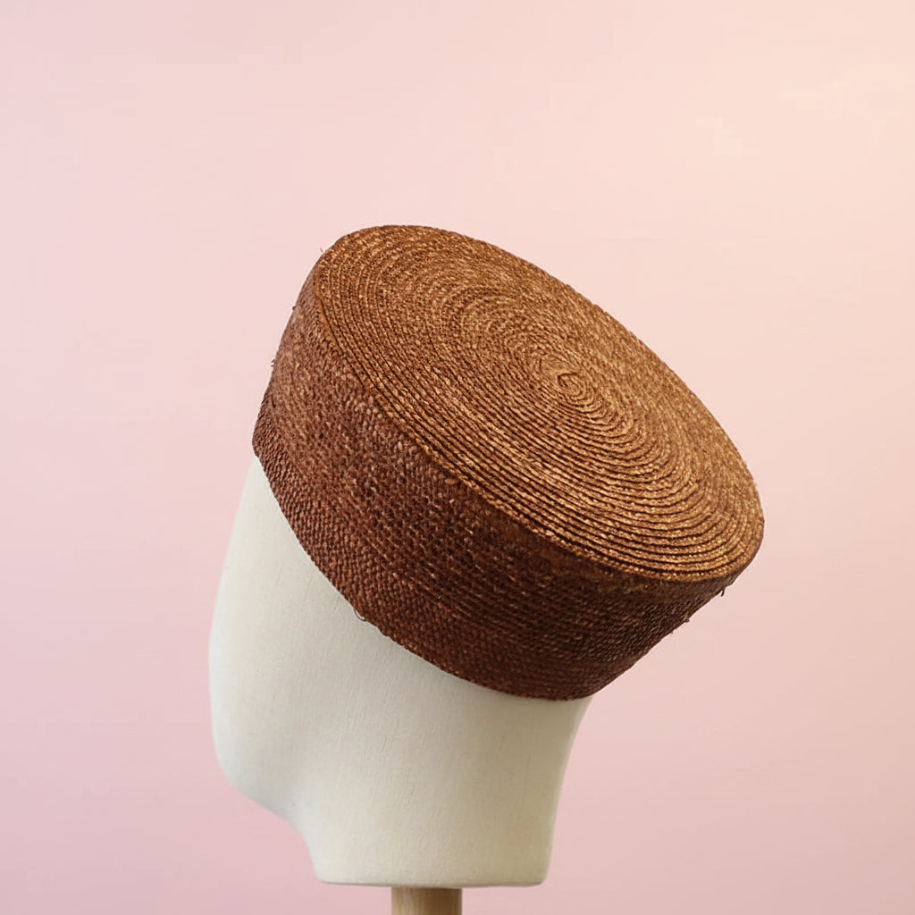 Pillbox Straw Hat