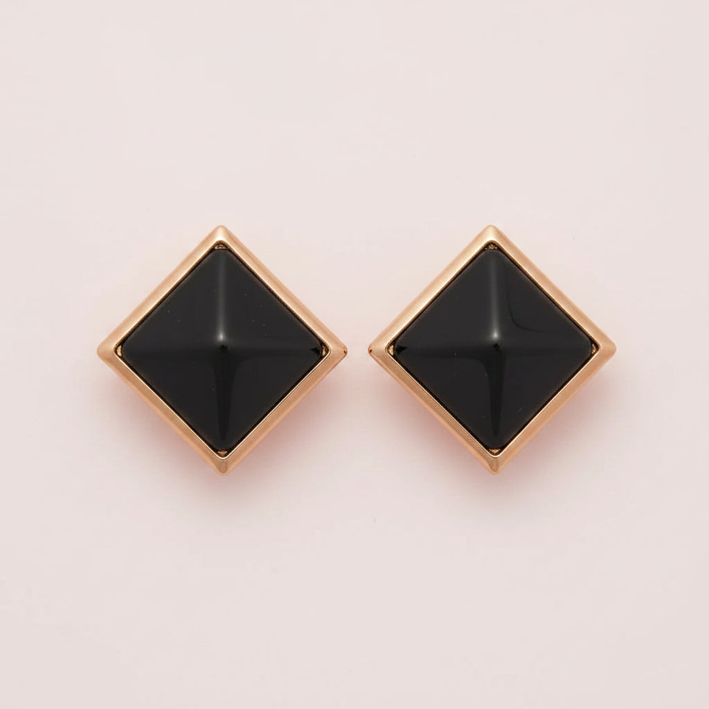 Cubic Shape Resin Earrings