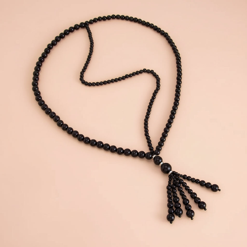 Beaded Tassel Necklace