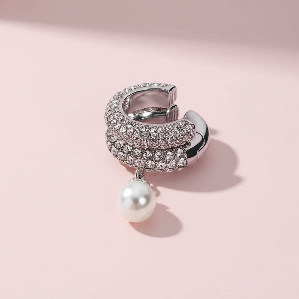 Zircon Pearl Ear Cuff