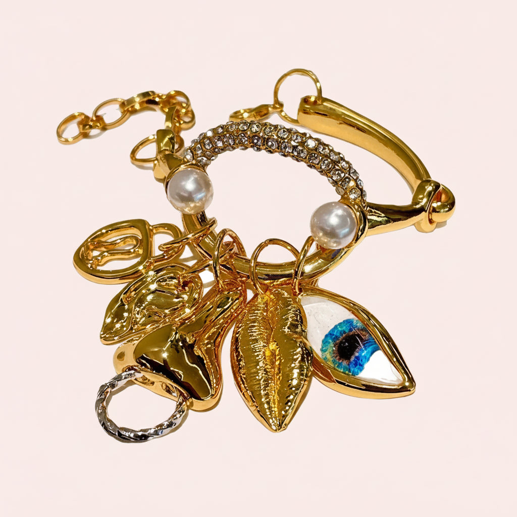 Facial Feature Pendants Bracelets