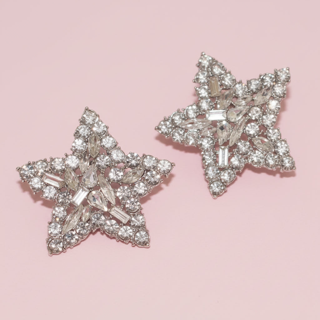 Rhinestone Star Earrings