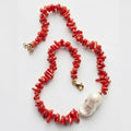 Baroque Pearl and Coral Beads