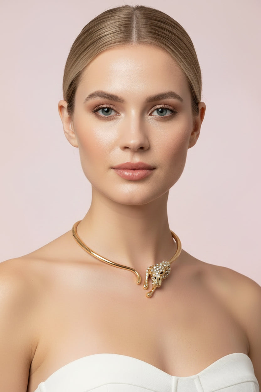 Leopard Chocker Necklace