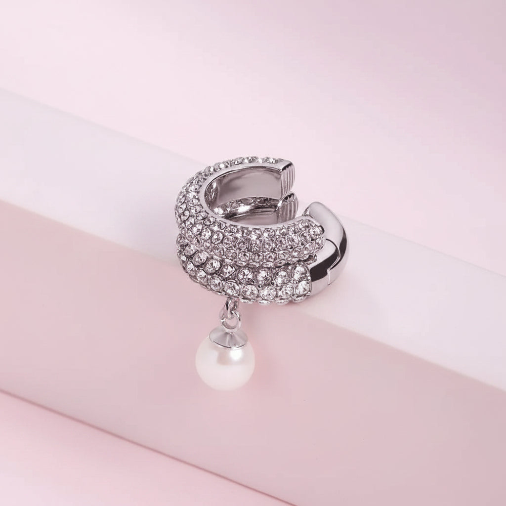 Zircon Pearl Ear Cuff