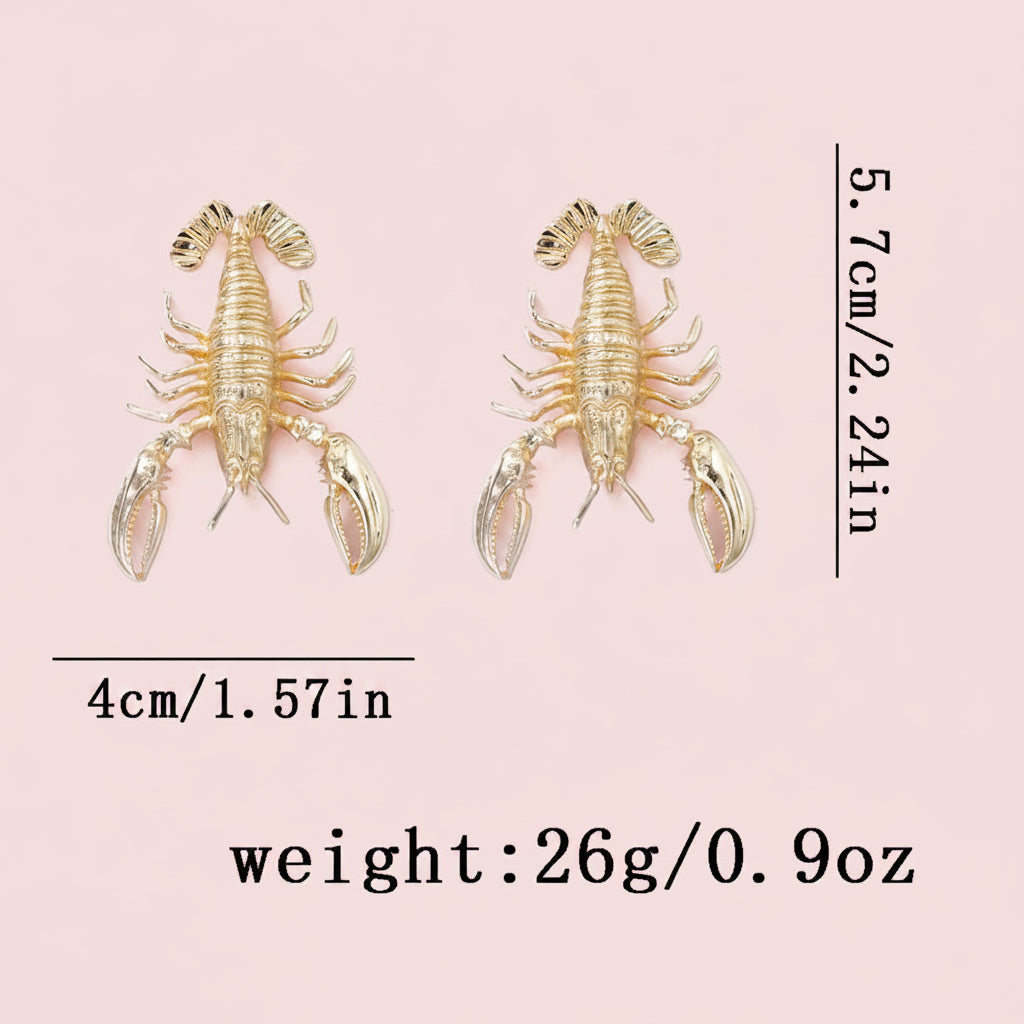 Lobster Surrealist Earrings