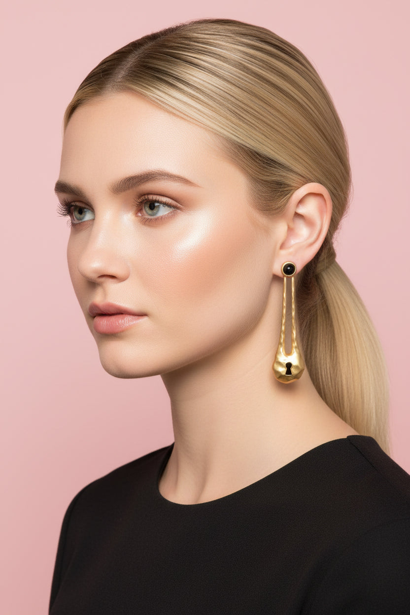 Surrealist Lock Earrings