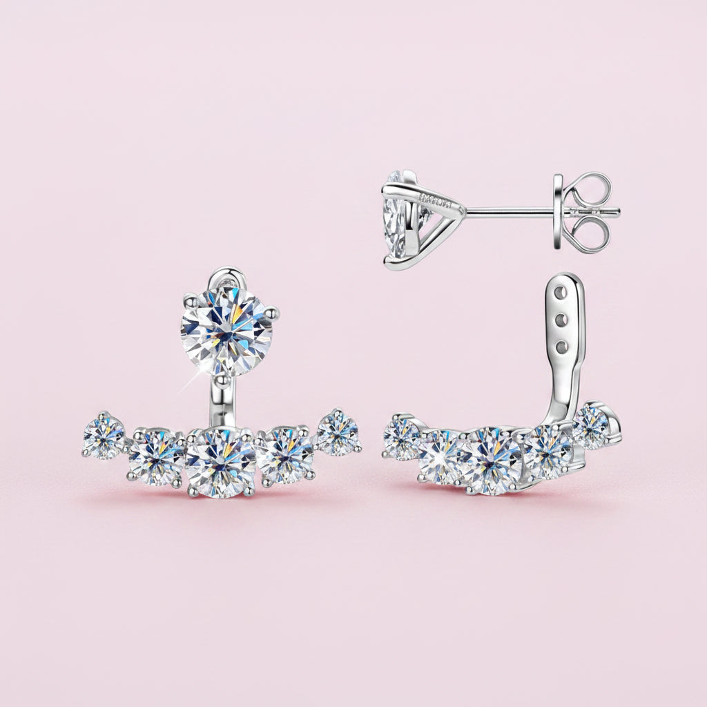 Lab Diamond Double Stud Earrings