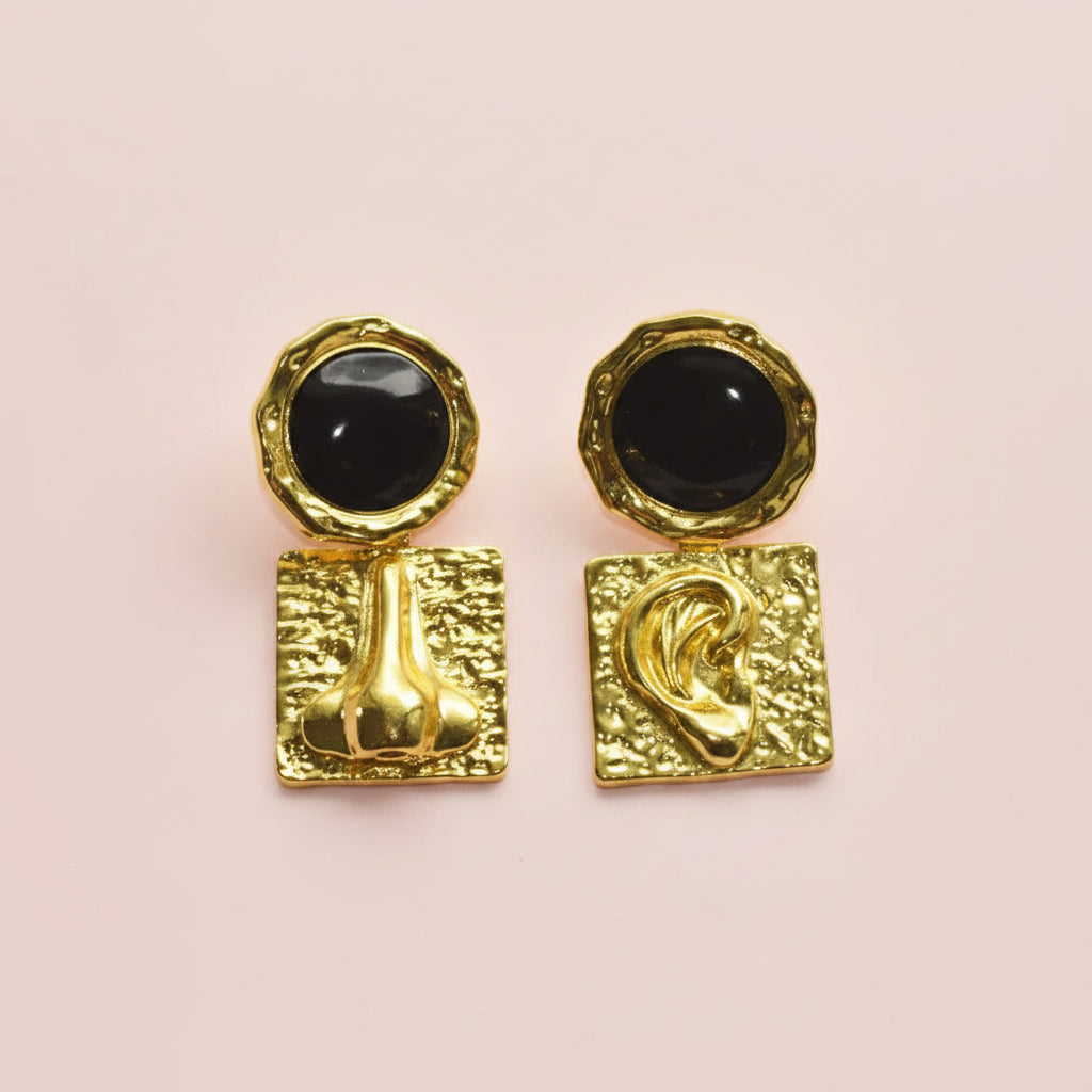 Surrealist Face Details Earrings