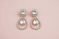 Rhinestone Water Drop Earrings