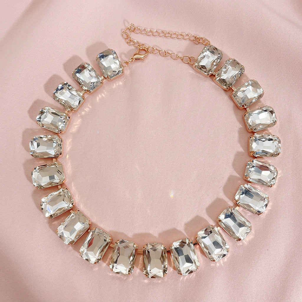 Girocolli con strass geometrici