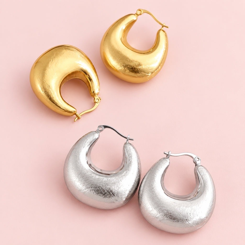 Chunky Hoop Earrings