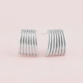 Rectangular Striped Earrings