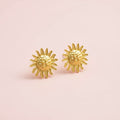 Sunflower Clip Earrings
