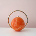 Marble Round Clutch Handbag