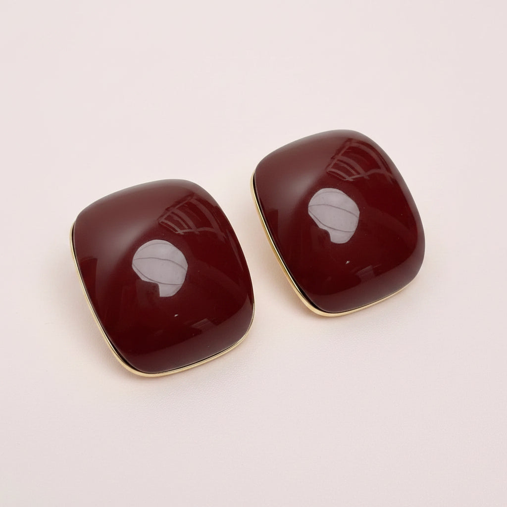 Oversized Curved Squared Earrings