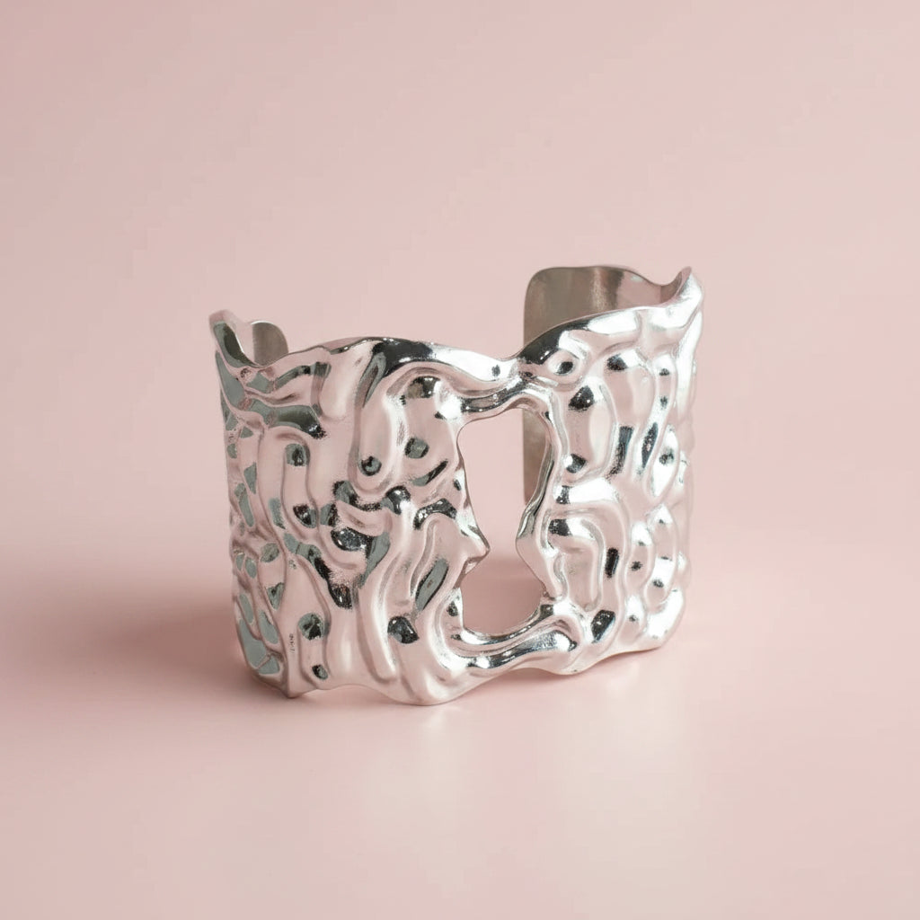 Key Lock Hole Cuff Bracelet