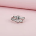Zircon Double Layer Ring