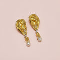 Surrealist Ear With Pearl Earrings