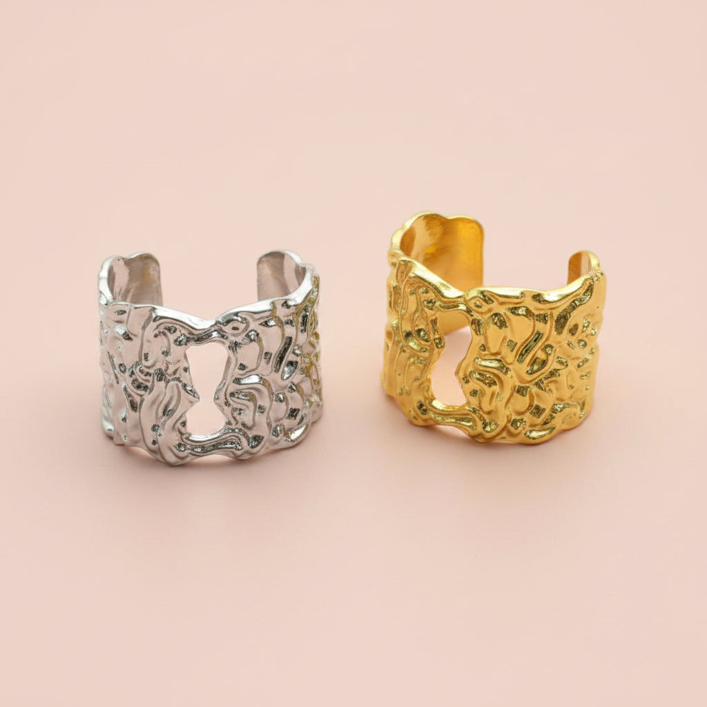 Key Lock Hole Cuff Bracelet