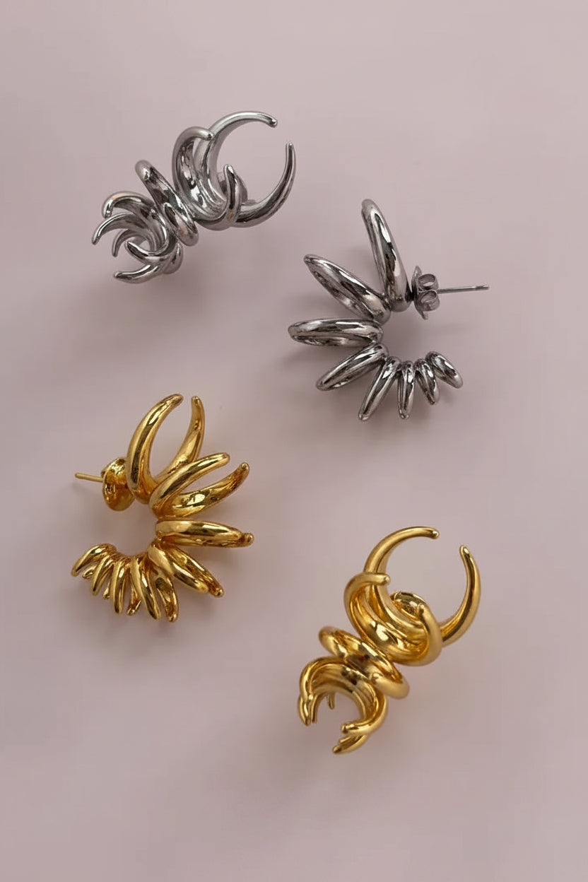 Sculptural Curved Earrings
