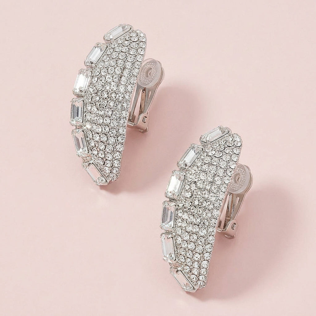 Ellipse Ear Clip Earrings