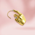 Orecchini earcuff a mano surrealista sinistra