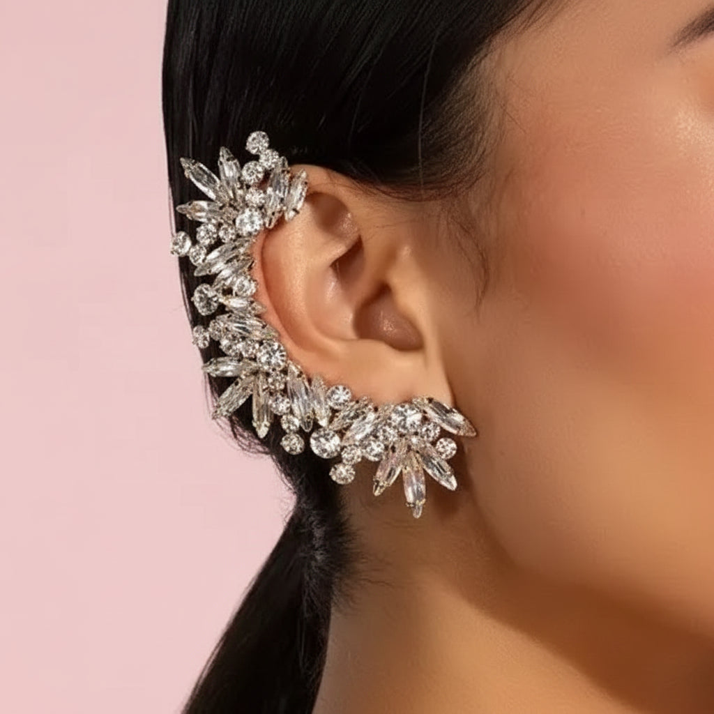 Single Water Diamond Ear Cuff