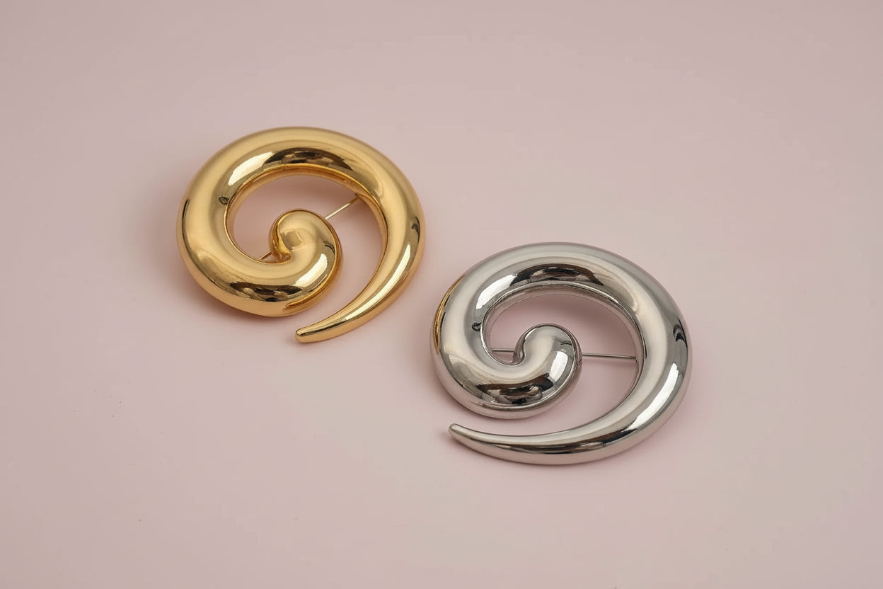 Spiral Pin Brooch