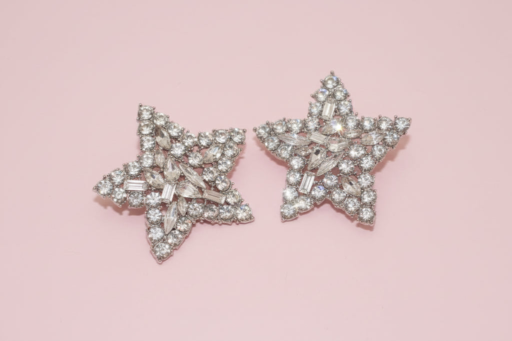 Rhinestone Star Earrings