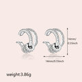 Zircon studded earcuff