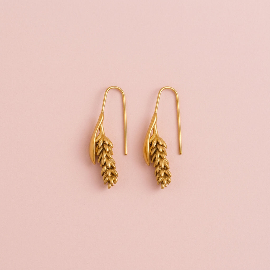 Surrealist Wheat Earrings