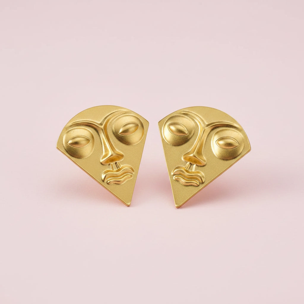 Surrealist Face Earrings