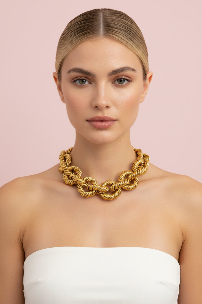 Chunky Baroque Chain Necklace