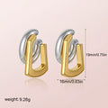 Contrast Geometric EarCuff