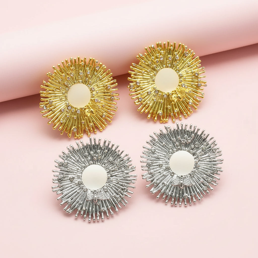 Big Sun Statement Earrings