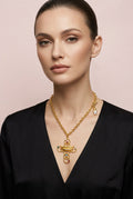 Collana con croce di cristallo Lips