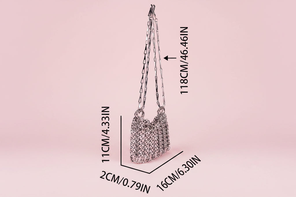 Metal Sequin Beaded Bag
