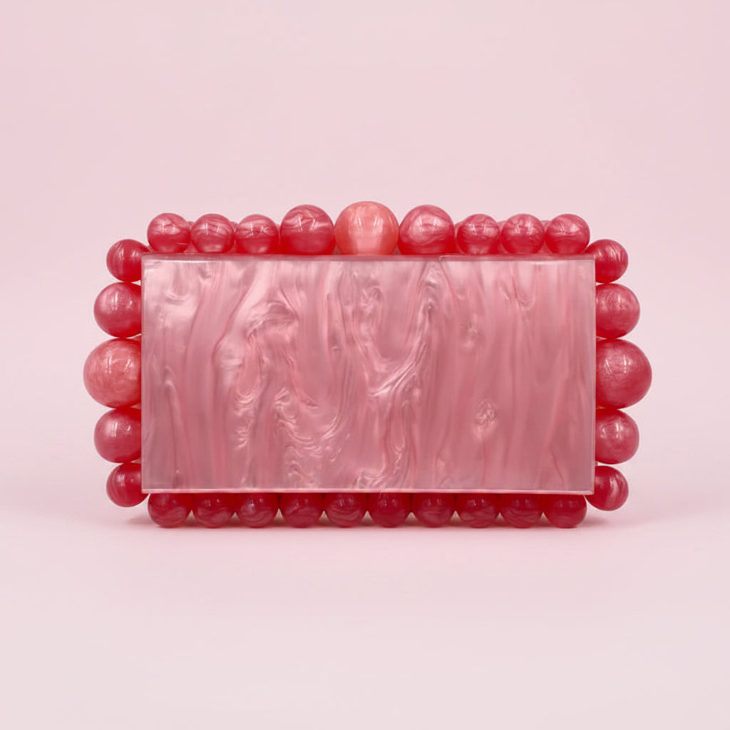 Bubbles Acrylic Clutch Bag