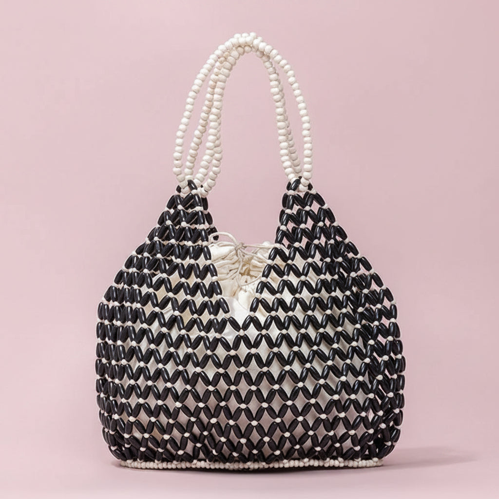 Handmade Woven Beaded Handbag