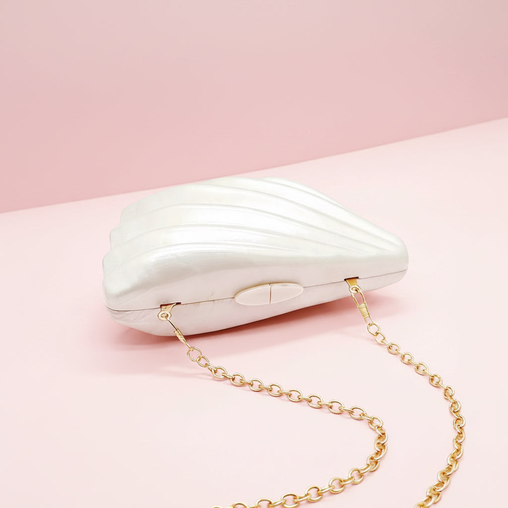 Sculptural Shell Clutch Bag